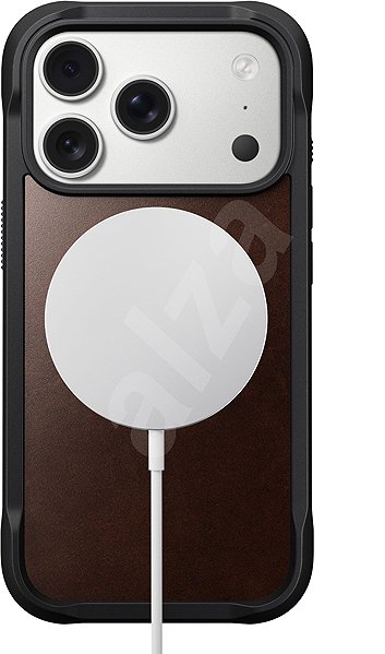Softcase-Handyhülle Nomad Rugged Leather Case Rustic Brown (Horween) iPhone 17 Pro ...