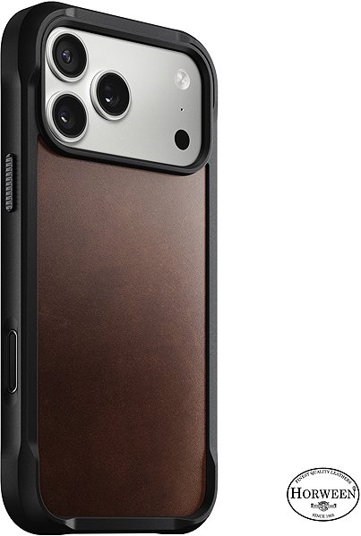 Softcase-Handyhülle Nomad Rugged Leather Case Rustic Brown (Horween) iPhone 17 Pro Max ...