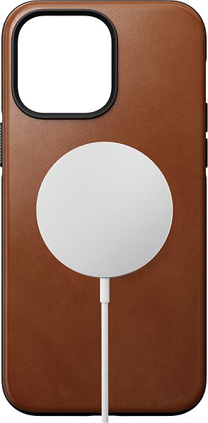 Telefon tok Nomad Modern Leather MagSafe Case English Tan iPhone 14 Pro Max ...