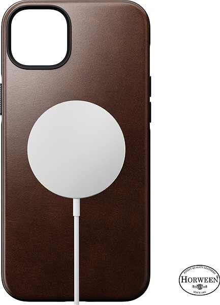 Kryt na mobil Nomad Modern Leather MagSafe Case Brown iPhone 14 Max ...
