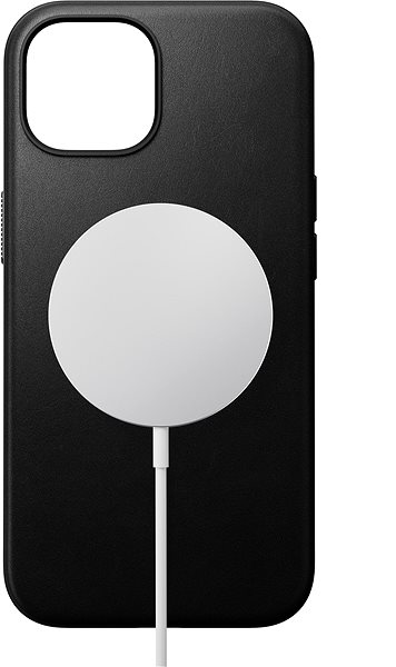 Kryt na mobil Nomad Modern Leather Case Black iPhone 15 ...