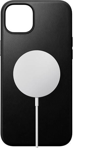 Kryt na mobil Nomad Modern Leather Case Black iPhone 15 Plus ...