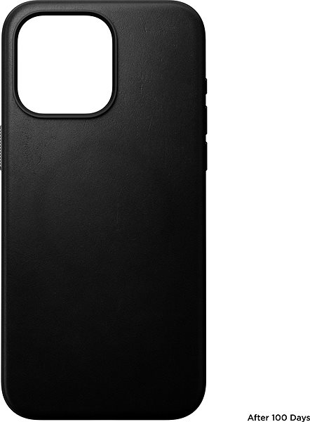 Mobilný telefón Nomad Modern Leather Case Black iPhone 15 Pro Max .