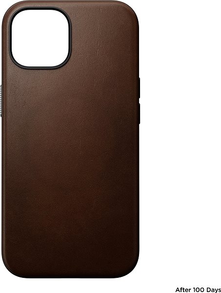 Kryt na mobil Nomad Modern Leather Case Brown iPhone 15 ...