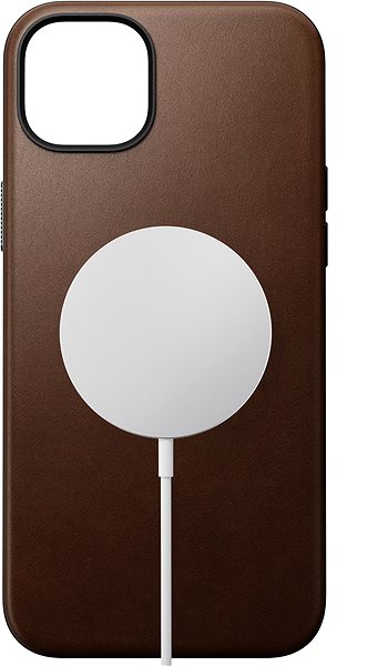 Kryt na mobil Nomad Modern Leather Case Brown iPhone 15 Plus ...