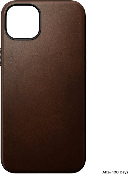 Handyhülle Nomad Modern Leather Case Brown iPhone 15 Plus ...
