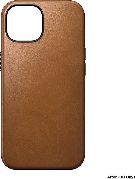 Telefon tok Nomad Modern Leather English Tan iPhone 15 tok ...