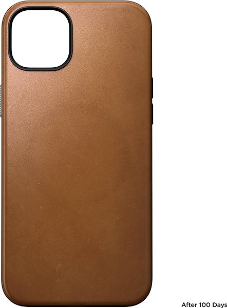 Telefon tok Nomad Modern Leather English Tan iPhone 15 Plus tok ...