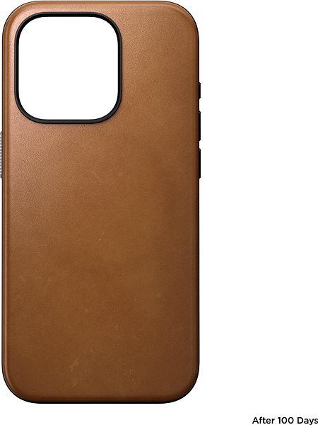 Mobilný telefón Nomad Modern Leather Case EnglishTan iPhone 15 Pro .