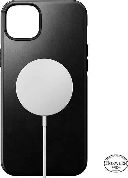 Kryt na mobil Nomad Modern Leather MagSafe Case Black iPhone 14 Max ...