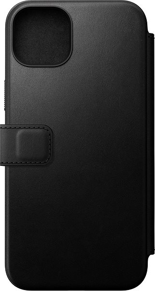 Puzdro na mobil Nomad Modern Leather Folio Black iPhone 15 Plus ...