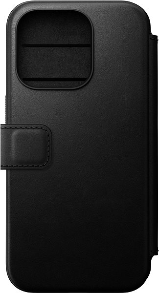 Puzdro na mobil Nomad Modern Leather Folio Black iPhone 15 Pro ...