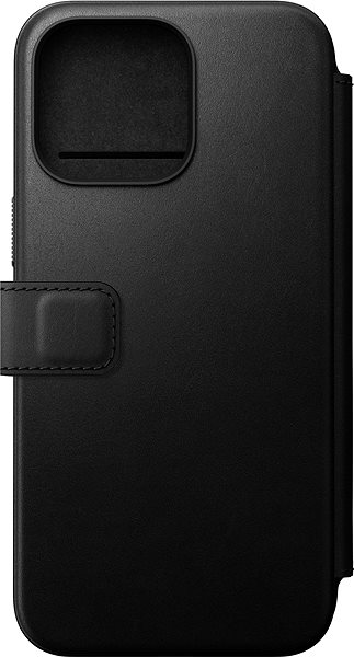 Puzdro na mobil Nomad Modern Leather Folio Black iPhone 15 Pro Max ...