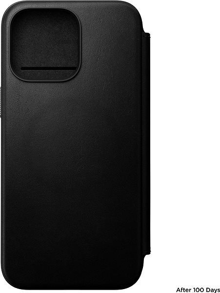 Puzdro na mobil Nomad Modern Leather Folio Black iPhone 15 Pro Max ...