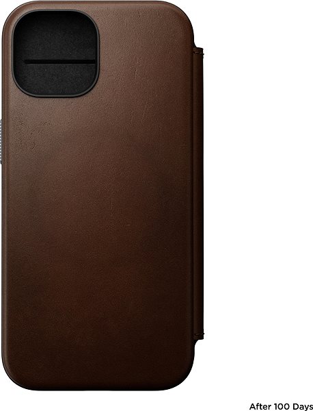 Handyhülle Nomad Modern Leather Folio Brown iPhone 15 ...