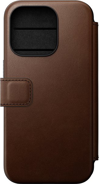 Puzdro na mobilný telefón Nomad Modern Leather Folio Brown iPhone 15 Pro .