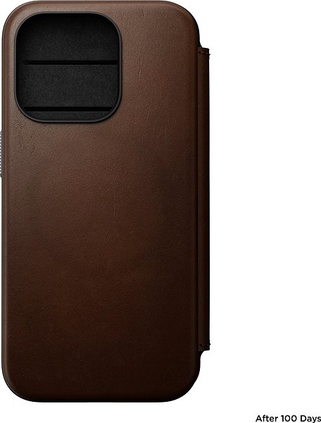 Puzdro na mobilný telefón Nomad Modern Leather Folio Brown iPhone 15 Pro .