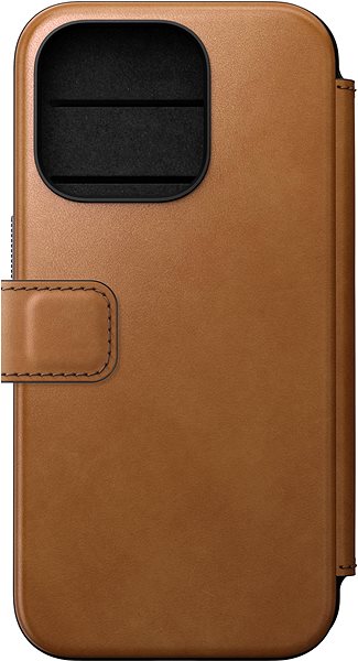 Puzdro na mobil Nomad Modern Leather Folio English Tan iPhone 15 Pro ...