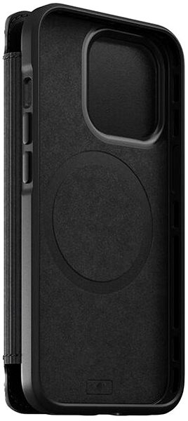 Puzdro na mobil Nomad Leather MagSafe Folio Black iPhone 14 Max ...