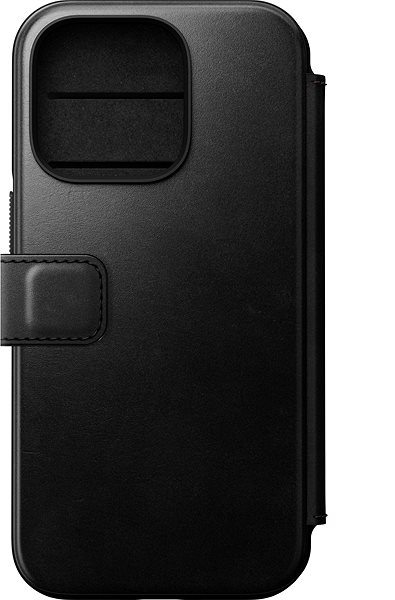 Mobiltelefon tok Nomad Leather MagSafe Folio Black iPhone 14 Pro tok ...