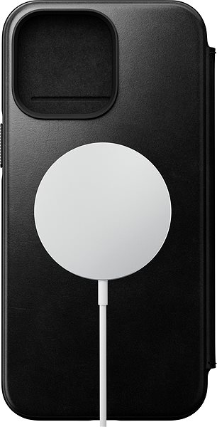 Mobiltelefon tok Nomad Leather MagSafe Folio Black iPhone 14 Pro Max tok ...