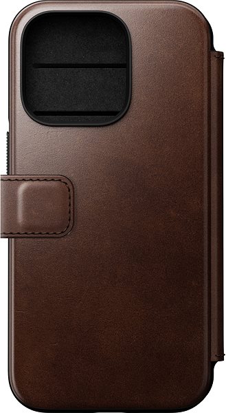 Puzdro na mobil Nomad Leather MagSafe Folio Brown iPhone 14 Pro ...