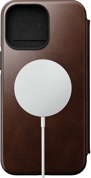 Mobiltelefon tok Nomad Leather MagSafe Folio Brown iPhone 14 Pro Max tok ...