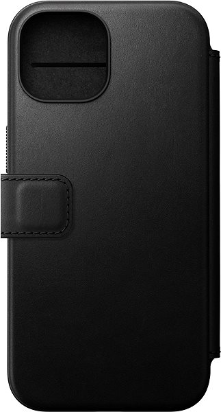 Puzdro na mobil Nomad Modern Leather Folio Black iPhone 15 ...