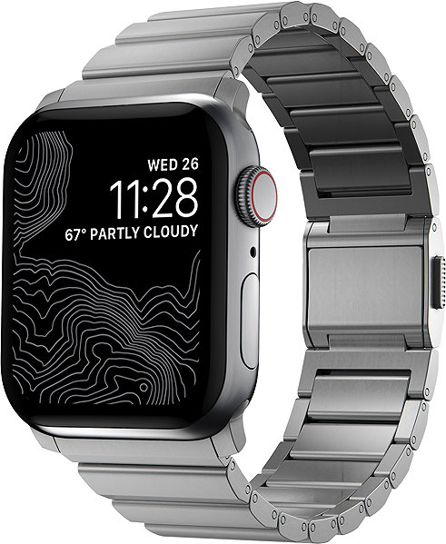 Szíj Nomad Titanium Band Natural Apple Watch 49mm/46mm/45mm/44mm/42mm ...