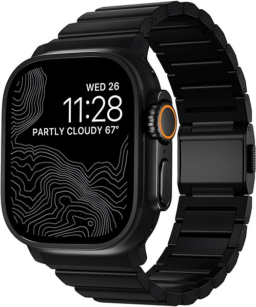 Szíj Nomad Titanium Band Hardware V2 - AW 46 mm / 49 mm Black ...