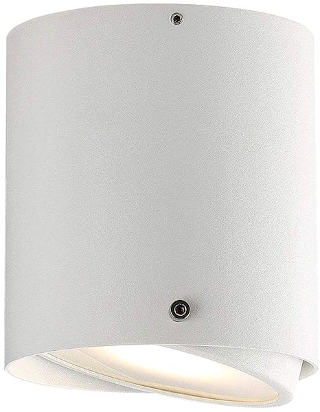 Ceiling Light Nordlux Cylindrical metal ceiling luminaire IP44 S4, 100 × 110 mm, white ...