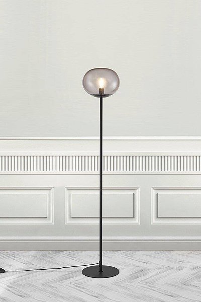 NORDLUX Alton floor lamp, diameter 275 × 1500mm, E27, black, Smoked.
