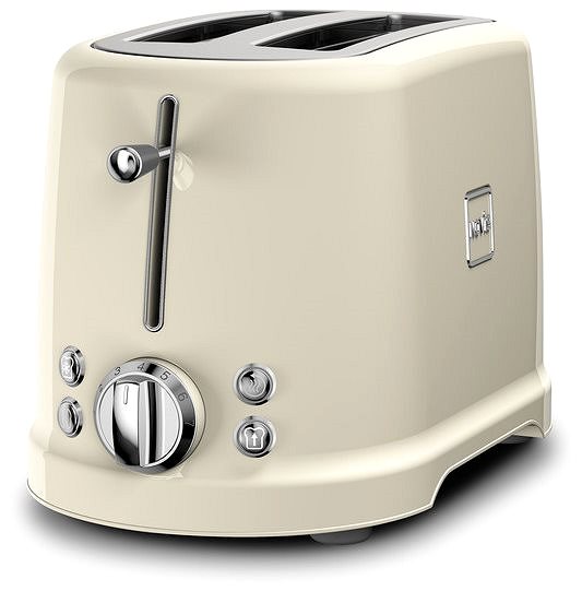 Kenyérpirító Novis Toaster T4, krémszín Oldalnézet