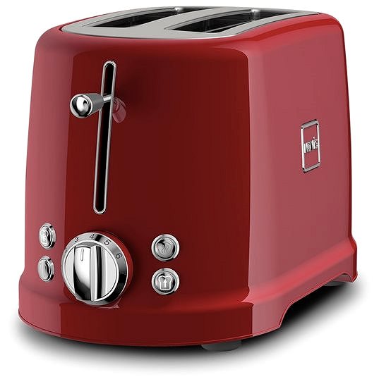Toaster Novis Toaster T2 - rot Seitlicher Anblick