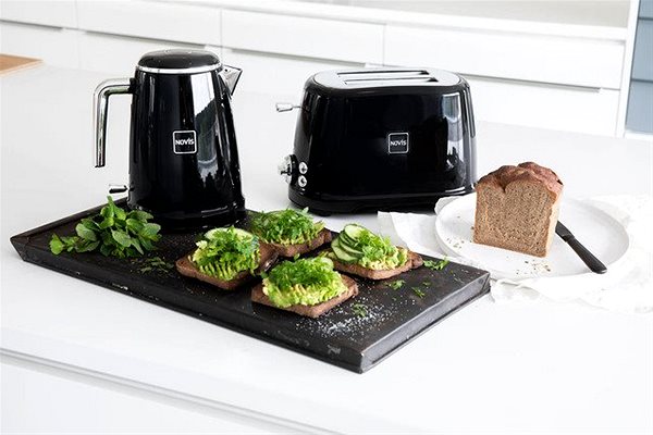 Kenyérpirító Novis Toaster T2, fekete Lifestyle