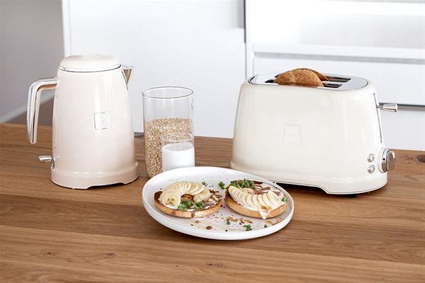 Kenyérpirító Novis Toaster T2, krémszín Lifestyle