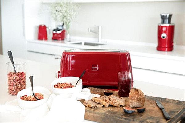 Kenyérpirító Novis Toaster T4, piros Lifestyle