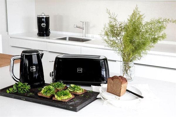 Kenyérpirító Novis Toaster T4, fekete Lifestyle