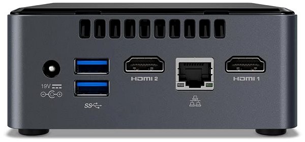 Mini PC Intel NUC 7CJYHN Možnosti pripojenia (porty)