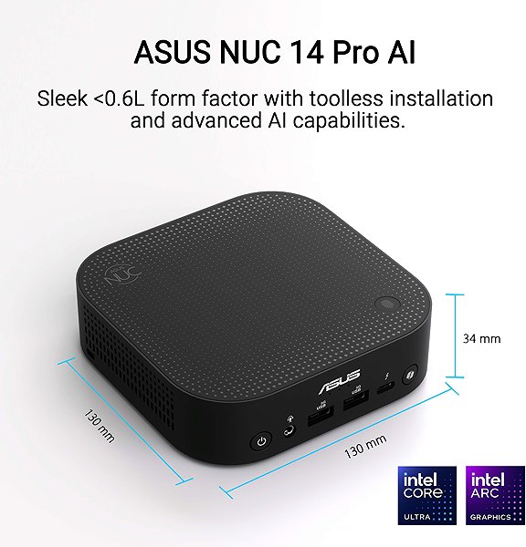 Mini PC ASUS NUC 14 Pro AI RNUC14LNKU7094N2 ...