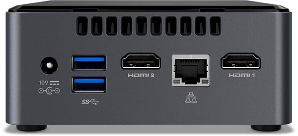 Mini PC Intel NUC 7 Essentials Kit (NUC7CJYSAMN) Možnosti pripojenia (porty)