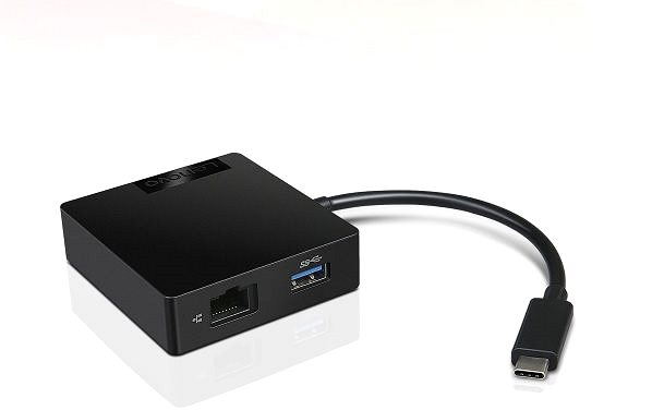 USB Hub Lenovo USB C Travel  Hub-ROW Seitlicher Anblick