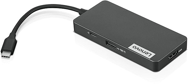 Port-Replikator Lenovo USB-C 7-in-1 Hub Seitlicher Anblick