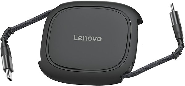 Adatkábel Lenovo 240W USB-C Retractable Cable (Black) ...