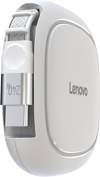 Data Cable Lenovo 240W USB-C Retractable Cable (White) ...