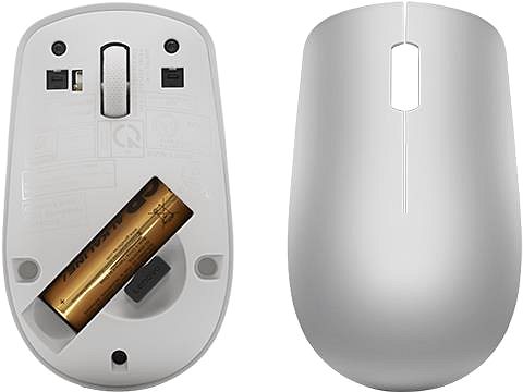Maus Lenovo 530 Wireless Mouse (Platinum Grey) ...