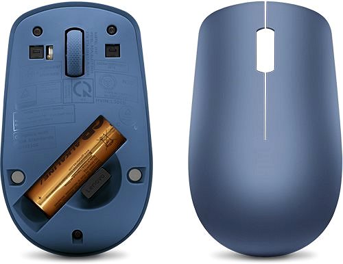 Myš Lenovo 530 Wireless Mouse (Abyss Blue) s batériou Spodná strana