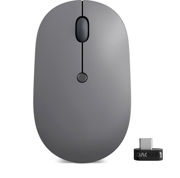 Maus Lenovo Go USB-C Wireless Mouse (Thunder Black) ...