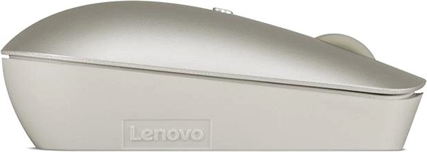 Maus Lenovo 540 USB-C Wireless Compact Mouse (Sand) Seitlicher Anblick