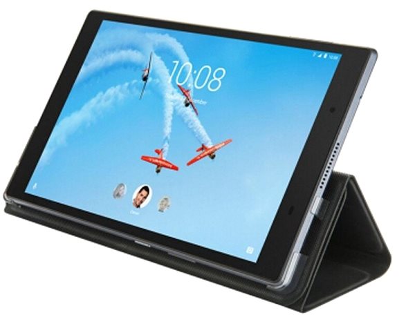Puzdro na tablet Lenovo TAB P10 Folio Case and Film čierne Lifestyle